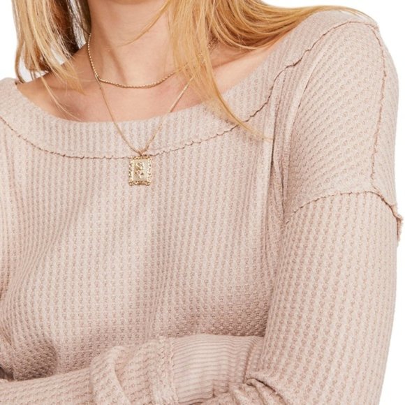 Free People North Shore Thermal Knit Tunic Top $68 - Picture 5 of 8
